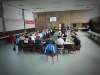 Gemeinsamen Frühstück in der Mehrzweckhalle