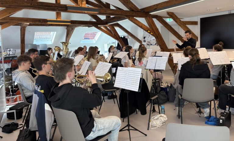 Intensive Probenphase der Jugendkapelle für Kirchenkonzert und Wertungsspiel